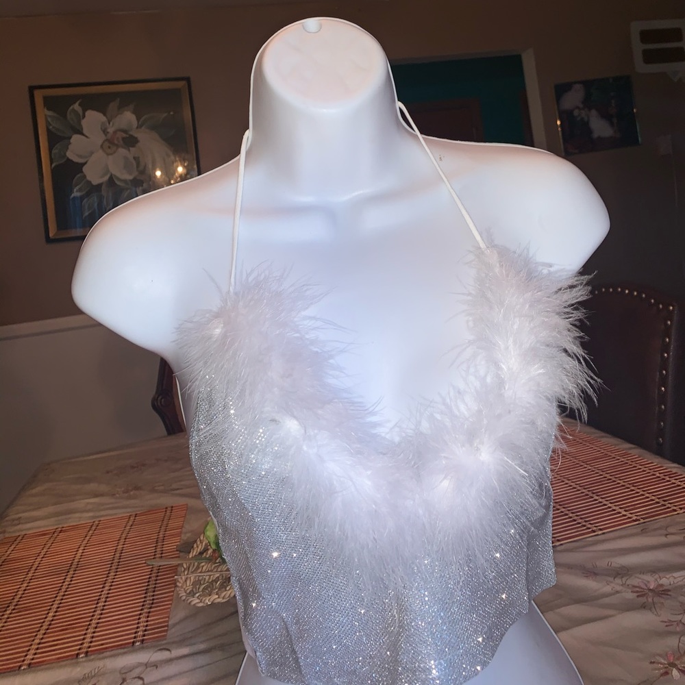 Sexy Fluffy Crop Top